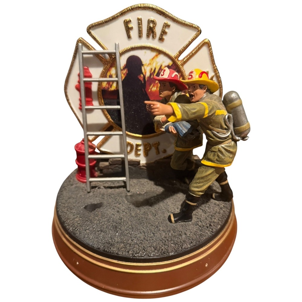 Firefighters: The Bradford Exchange A Tradition of Bravery Courage Under Fire